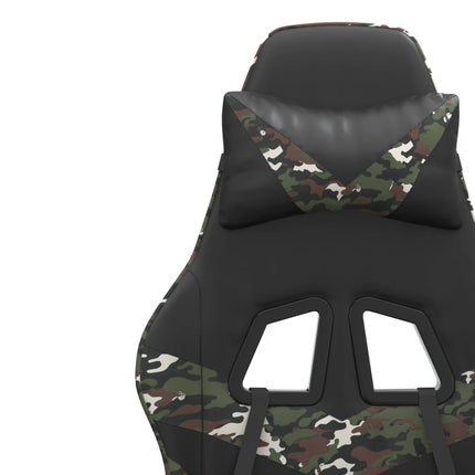 drejelig gamingstol kunstlæder sort og camouflage