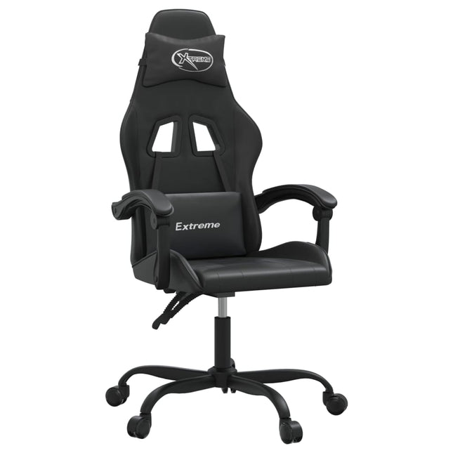 drejelig gamingstol kunstlæder sort