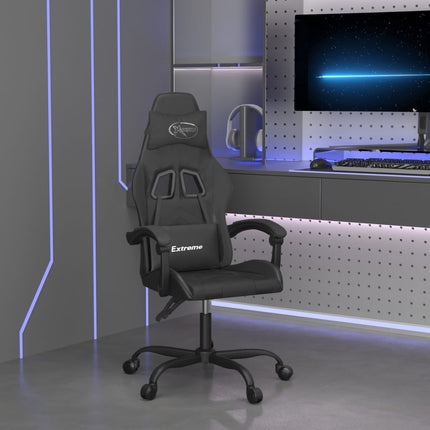 drejelig gamingstol kunstlæder sort