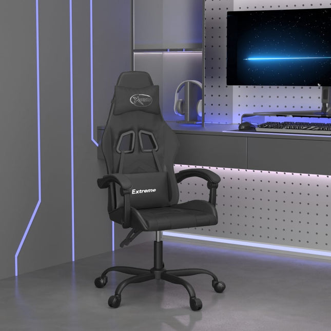 drejelig gamingstol kunstlæder sort