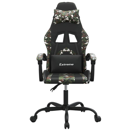 drejelig gamingstol kunstlæder sort og camouflage