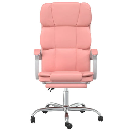kontorstol kunstlæder pink