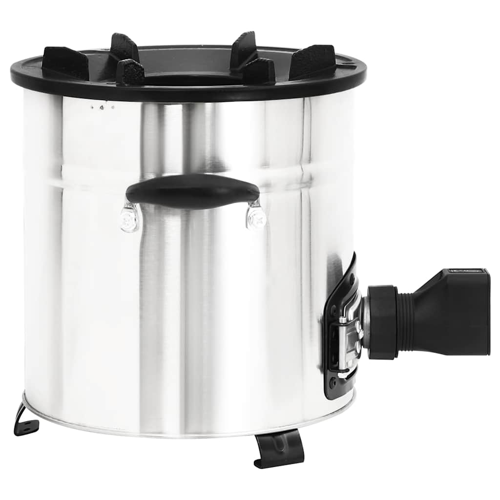 grydekomfur m. USB-ventilator 35,5x26x28 cm rustfrit stål sølv