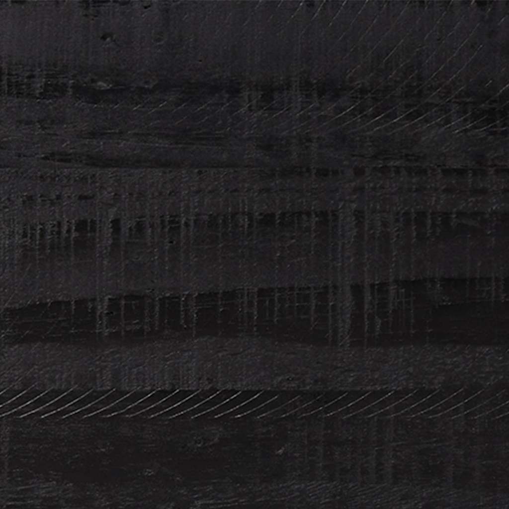 sengebord 40x30x55 cm massivt genanvendt fyrretræ sort