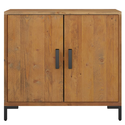 skænk 75x35x70 cm massivt fyrretræ brun