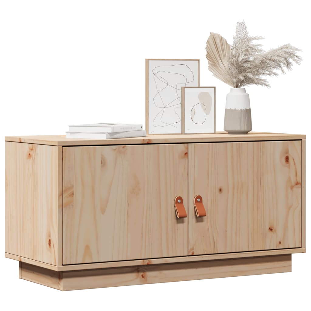 tv-bord 80x34x40 cm massivt fyrretræ