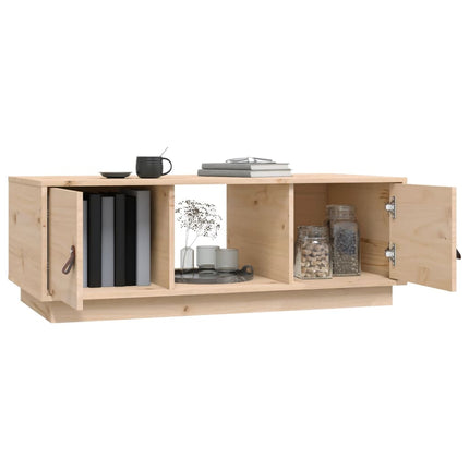 sofabord 100x50x35 cm massivt fyrretræ