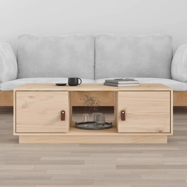 sofabord 100x50x35 cm massivt fyrretræ