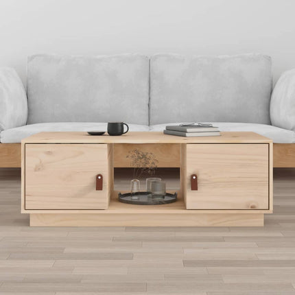 sofabord 100x50x35 cm massivt fyrretræ