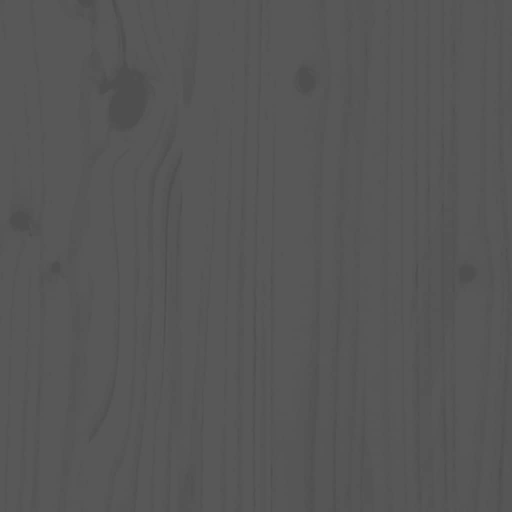 sengeborde 2 stk. 40x34x55 cm massivt fyrretræ grå