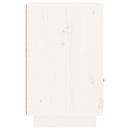 sengeborde 2 stk. 40x34x55 cm massivt fyrretræ hvid