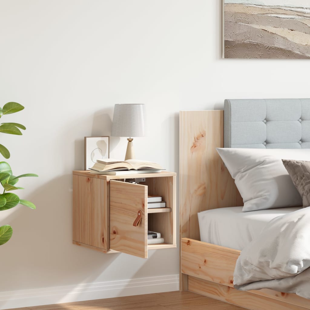 vægskab 31,5x30x30 cm massivt træ fyrretræ