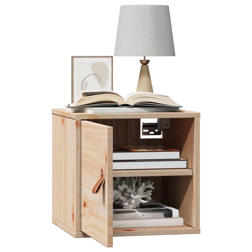 vægskab 31,5x30x30 cm massivt træ fyrretræ