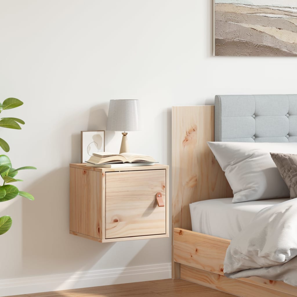 vægskab 31,5x30x30 cm massivt træ fyrretræ