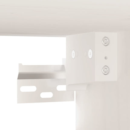vægskabe 2 stk. 60x30x30 cm massivt fyrretræ hvid