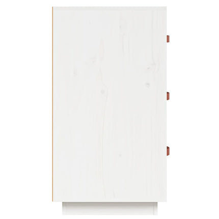 skænk 80x40x75 cm massivt fyrretræ hvid