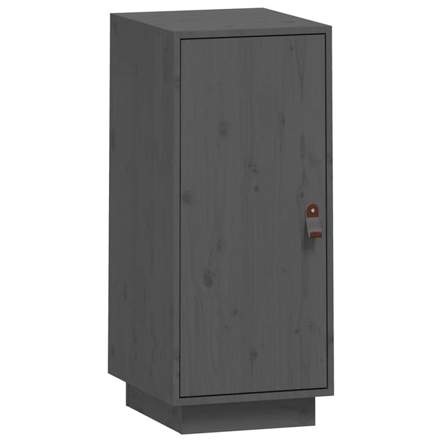 skænk 34x40x75 cm massivt fyrretræ grå