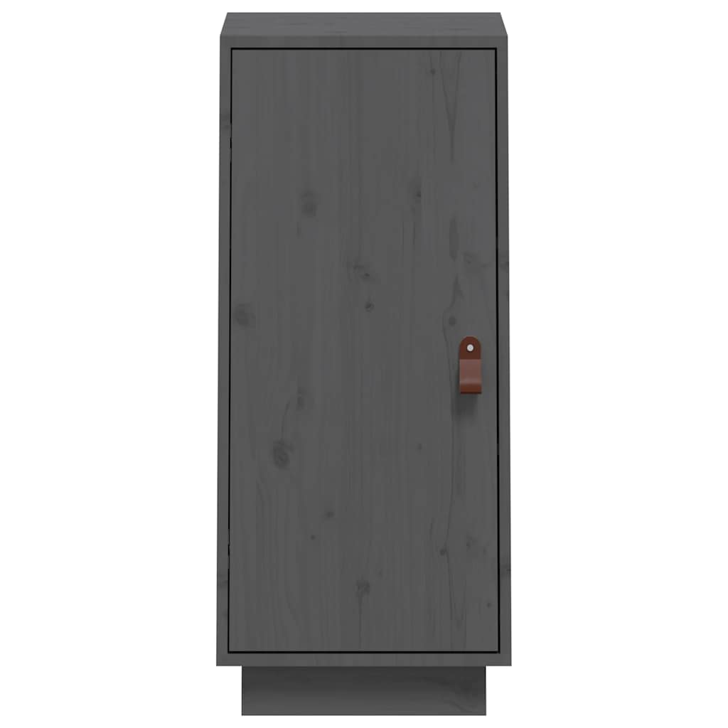 skænk 34x40x75 cm massivt fyrretræ grå