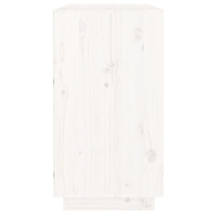 skænk 100x40x75 cm massivt fyrretræ hvid
