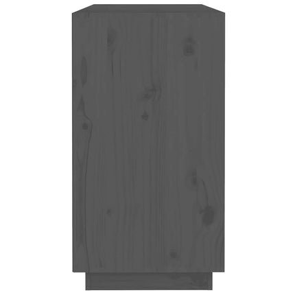 skænk 100x40x75 cm massivt fyrretræ Grå