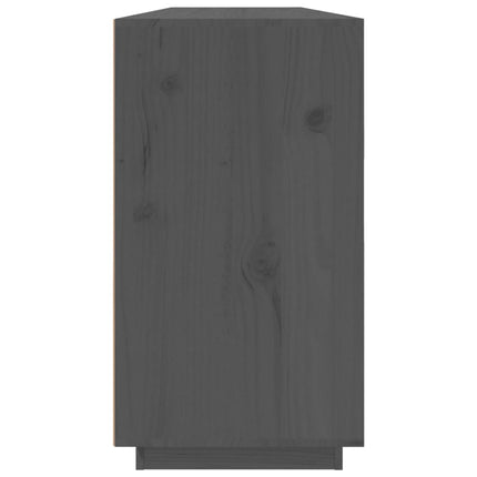 skænk 100x40x75 cm massivt fyrretræ Grå