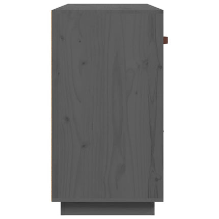 skænk 100x40x75 cm massivt fyrretræ Grå