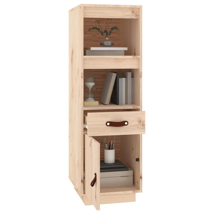 højskab 34x40x108,5 cm massivt fyrretræ