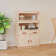 højskab 67x40x108,5 cm massivt fyrretræ