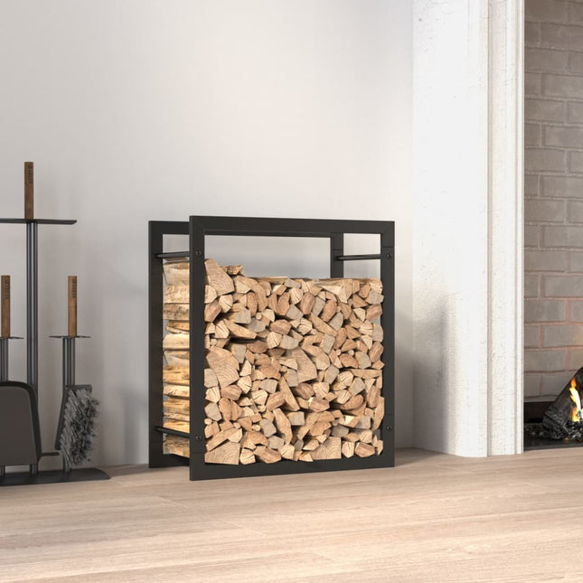 brændestativ 50x28x56 cm stål matsort
