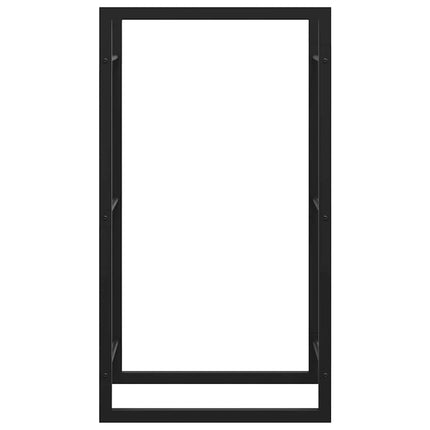 brændestativ 50x28x94 cm stål matsort