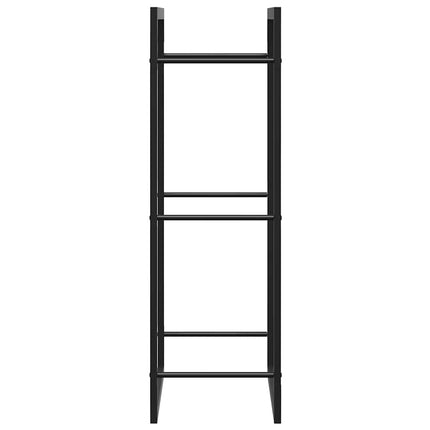 brændestativ 50x28x94 cm stål matsort