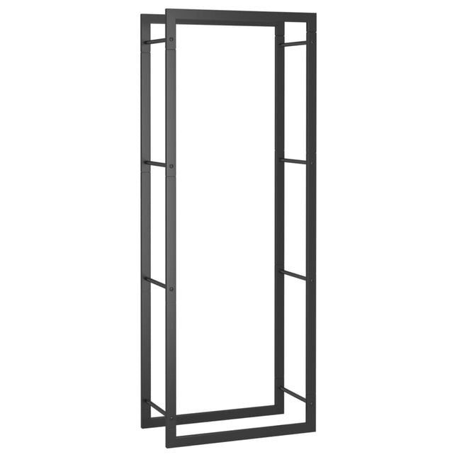 brændestativ 50x28x132 cm stål matsort