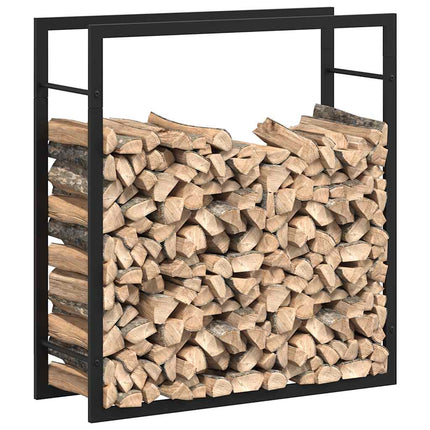 brændestativ 80x28x86 cm stål matsort