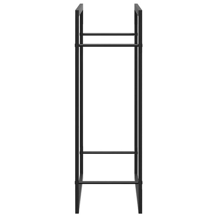brændestativ 80x28x86 cm stål matsort