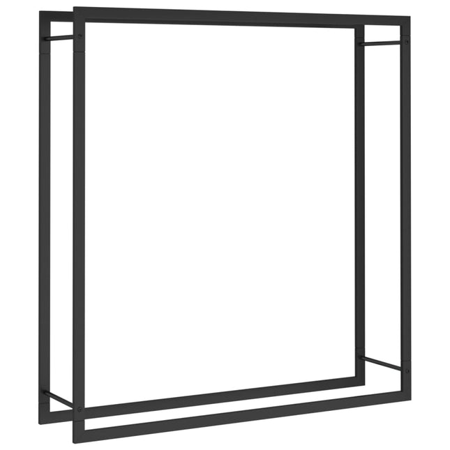 brændestativ 110x28x116 cm stål matsort