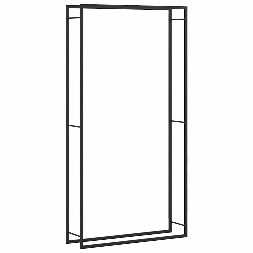 brændestativ 110x28x214 cm stål matsort