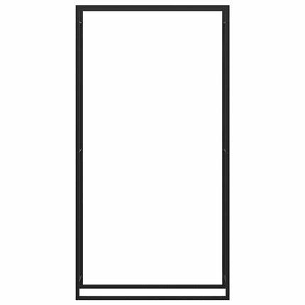 brændestativ 110x28x214 cm stål matsort