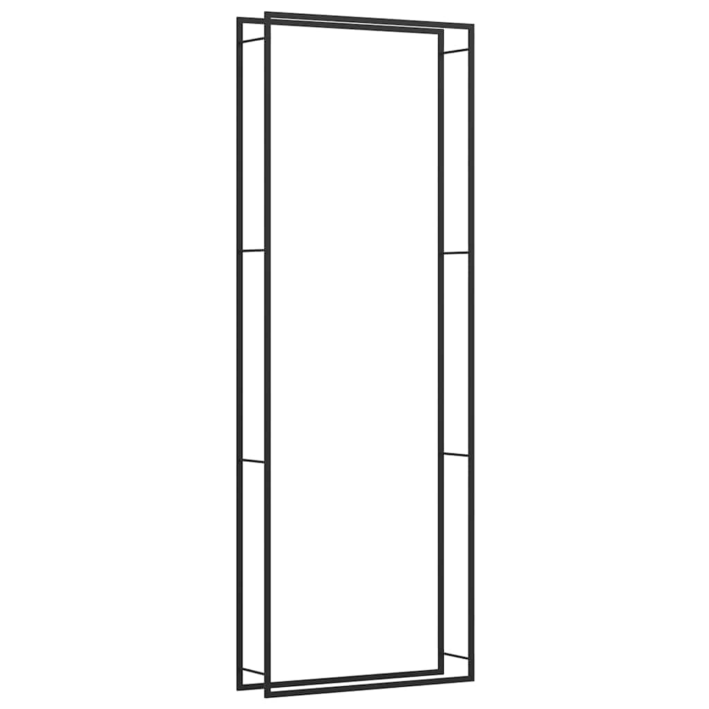 brændestativ 110x28x312 cm stål matsort