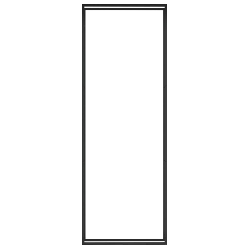 brændestativ 110x28x312 cm stål matsort