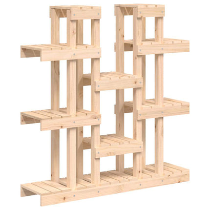 plantestativ 104,5x25x109,5 cm massivt fyrretræ