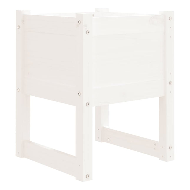 plantekasse 40x40x52,5 cm massivt fyrretræ hvid
