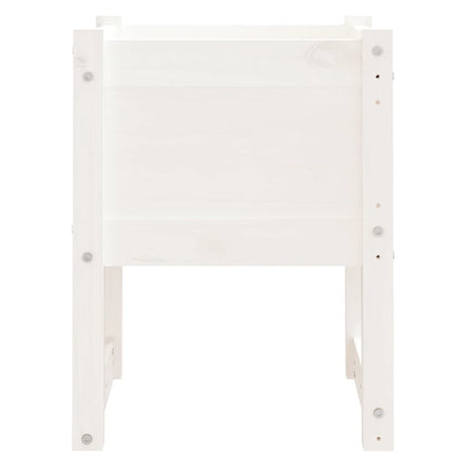 plantekasse 40x40x52,5 cm massivt fyrretræ hvid