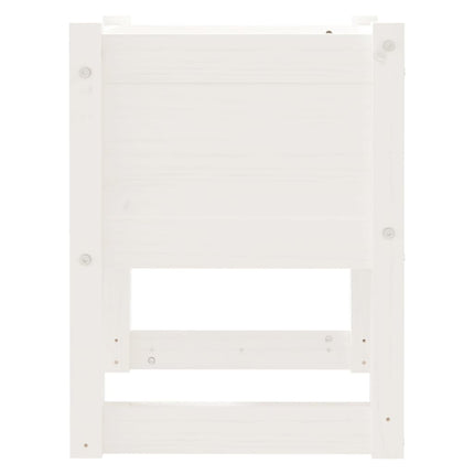 plantekasser 2 stk. 40x40x52,5 cm massivt fyrretræ hvid