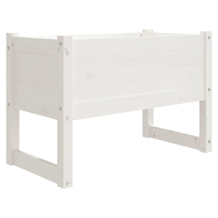 plantekasse 78x40x52 cm massivt fyrretræ hvid