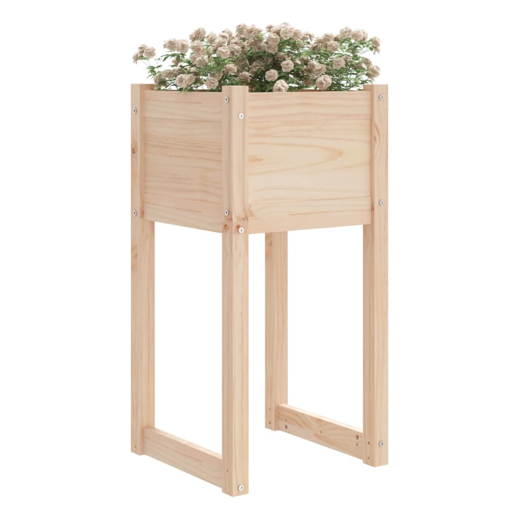 plantekasser 2 stk. 40x40x81 cm massivt fyrretræ