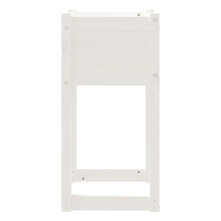 plantekasse 40x40x81 cm massivt fyrretræ hvid