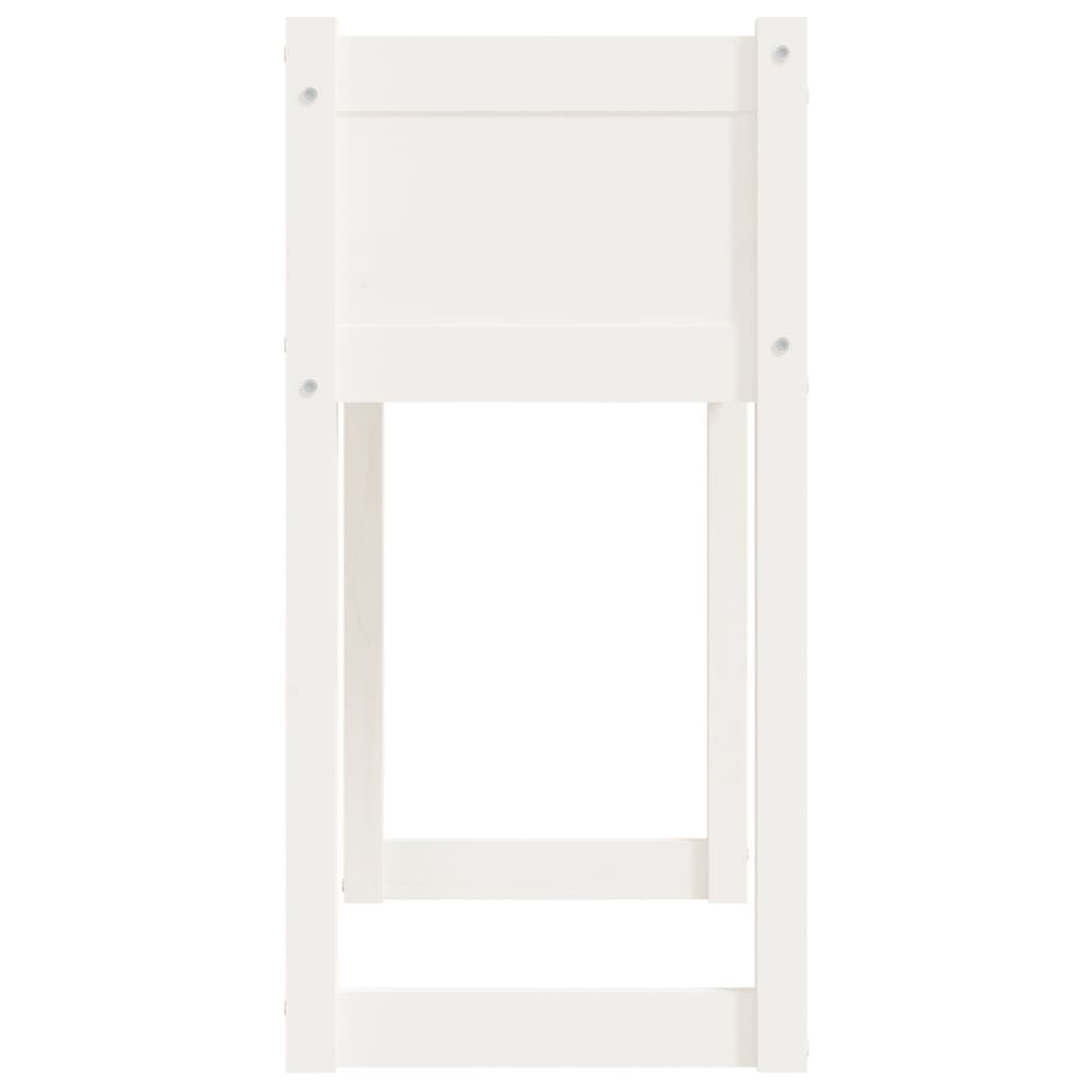 plantekasse 78x40x81 cm massivt fyrretræ hvid
