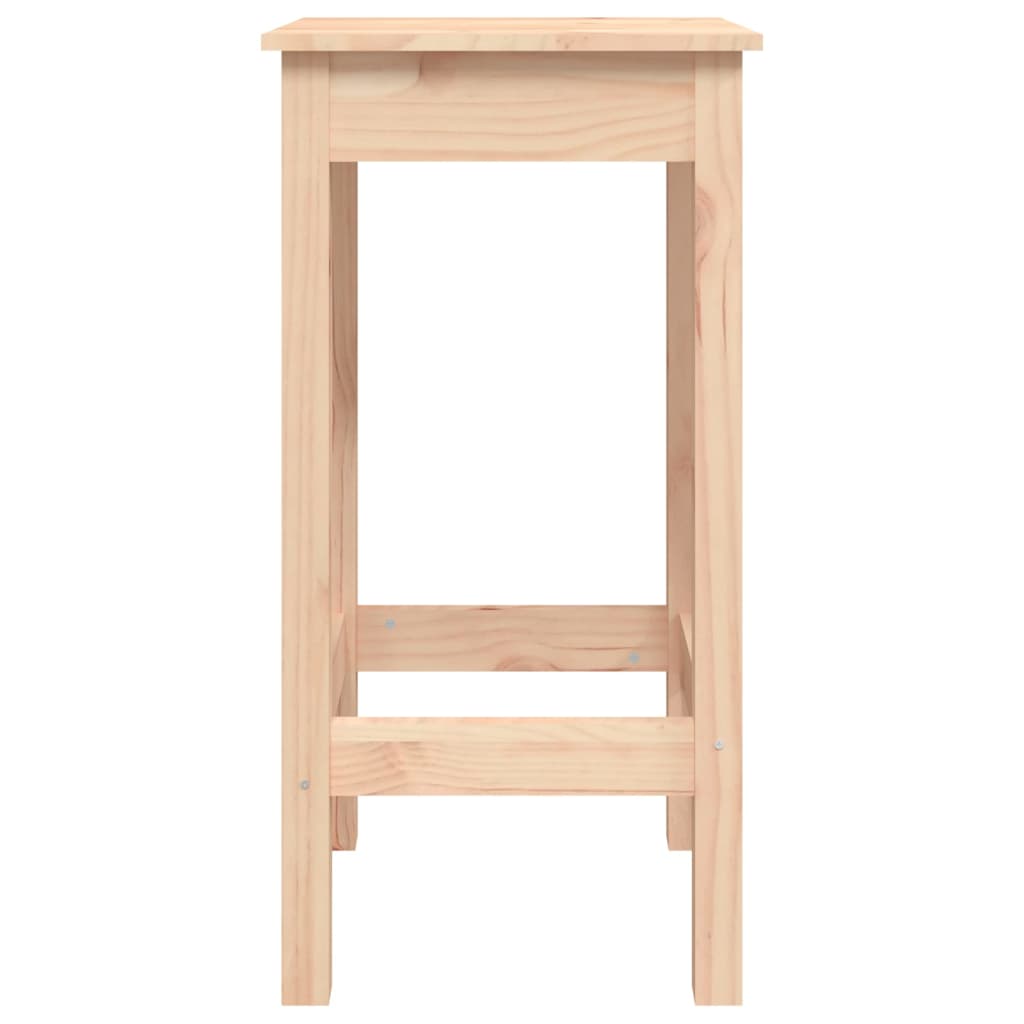 barstole 2 stk. 40x40x78 cm massivt fyrretræ