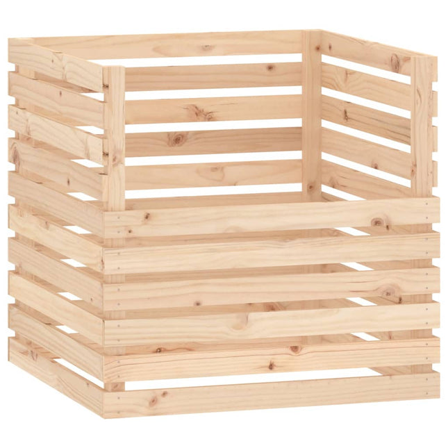 kompostbeholder 80x80x78 cm massivt fyrretræ