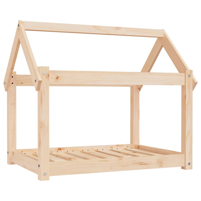 hundeseng 81x60x70 cm massivt fyrretræ